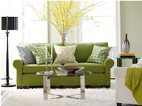 Green Living Room Decor