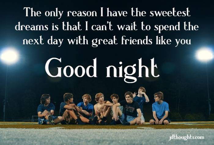 Sweet good night messages for friends – quotes and wishes with images
