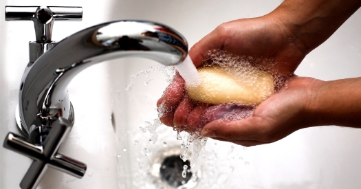 Hand washing, major approach to prevent infection