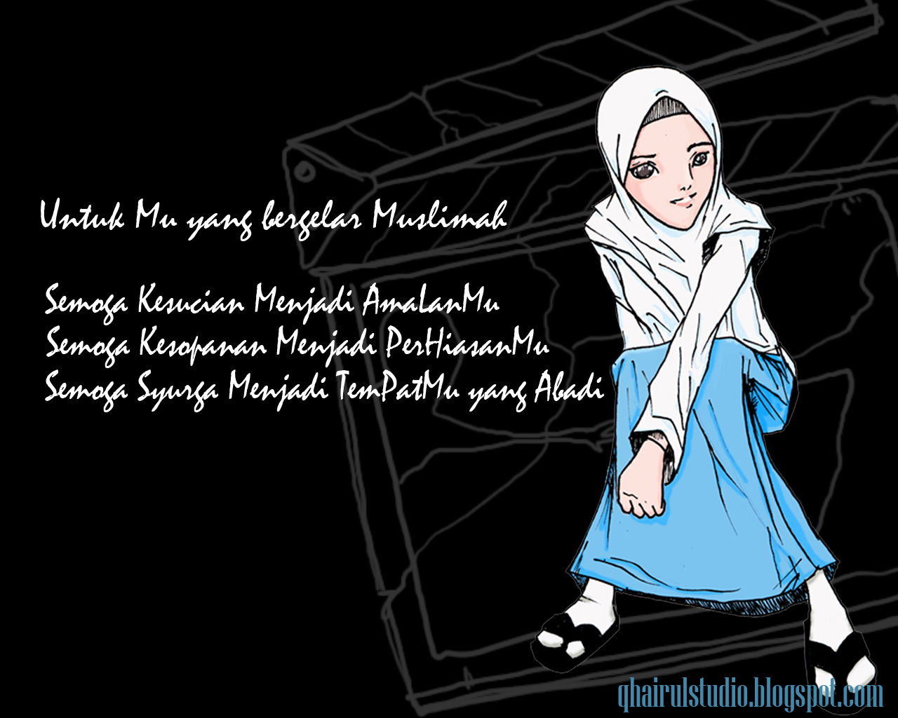 94 Love Gambar Kartun Muslimah Cantik Cikimmcom