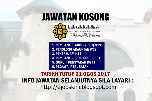 Jawatan Kosong Universiti Islam Antarabangsa Malaysia 