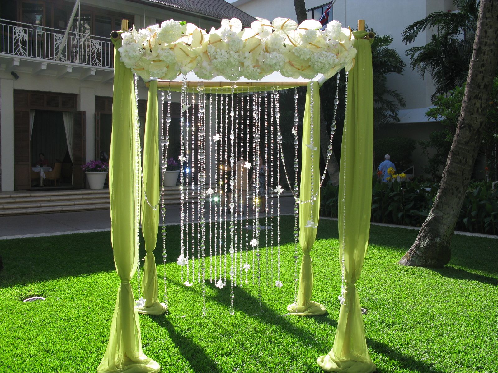 outside gazebo wedding