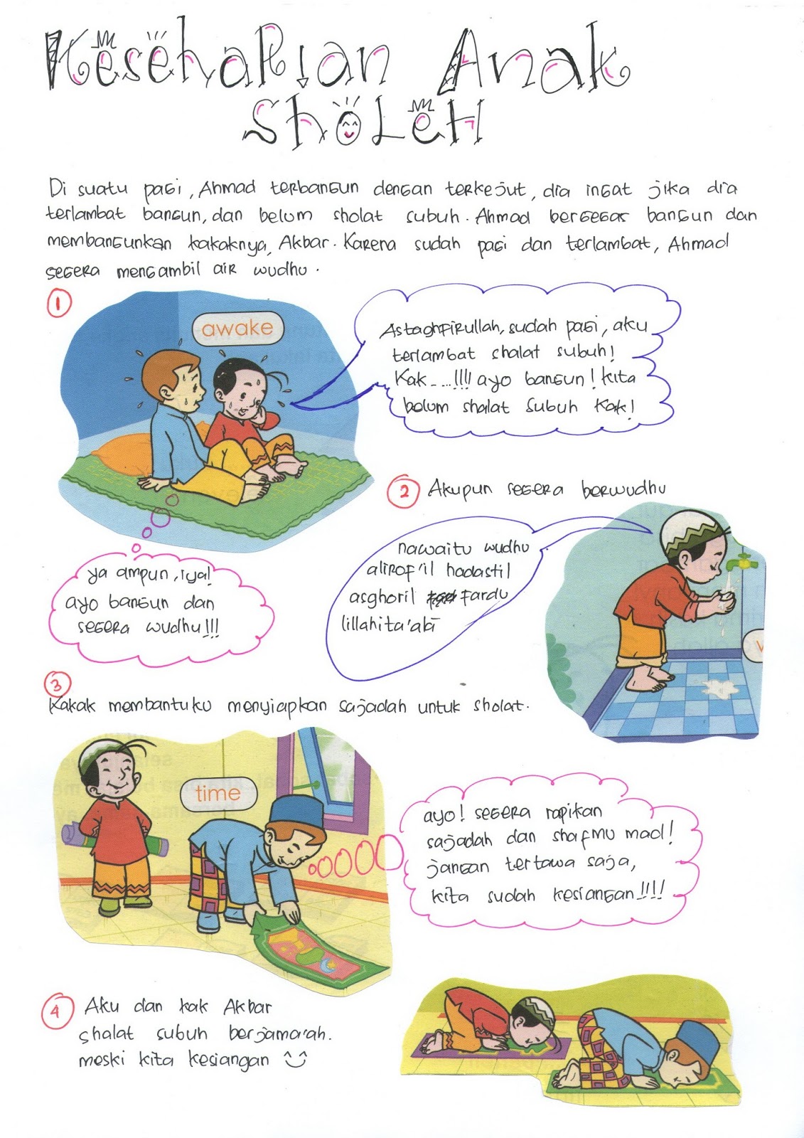 Pendidikan Muslim Komik Anak Sholeh