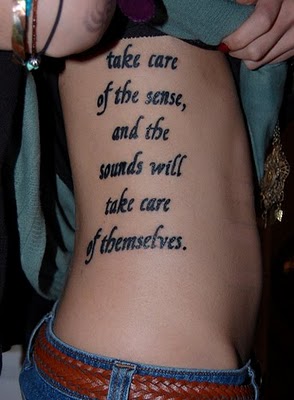 Ideas for Life Quote Tattoos Designs