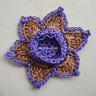 free crochet flower motif pattern