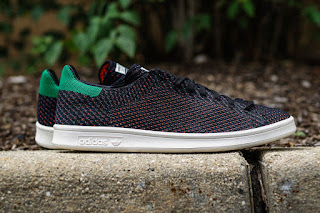 adidas Stan Smith Primeknit “Black/Green-Orange” side