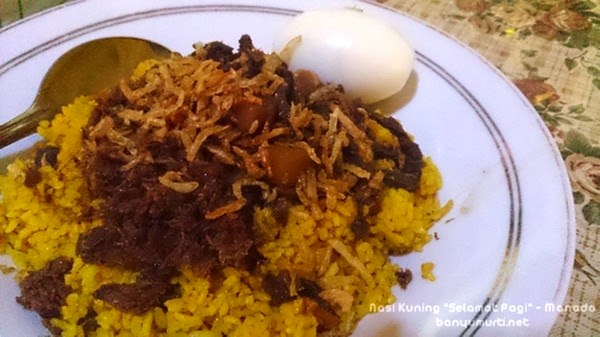 Kuliner Manado - Nasi Kuning "Selamat Pagi"