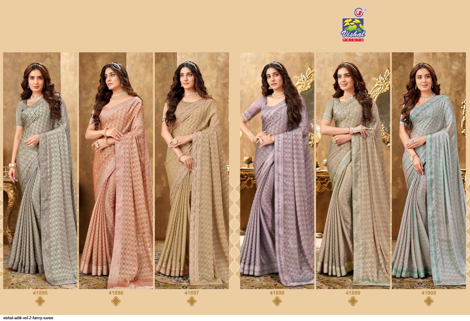 Vishal Print Aditi Vol 2 Branded Sarees Catalog Lowest Price