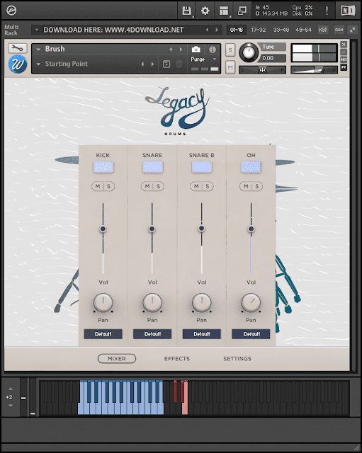 bộ thư viện KONTAKT của Wavesfactory Legacy Drums