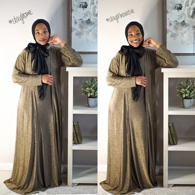 10 Model Gamis Untuk Wanita Gemuk Yang Nyaman Dan Modis - Contoh baju gamis untuk orang gemuk