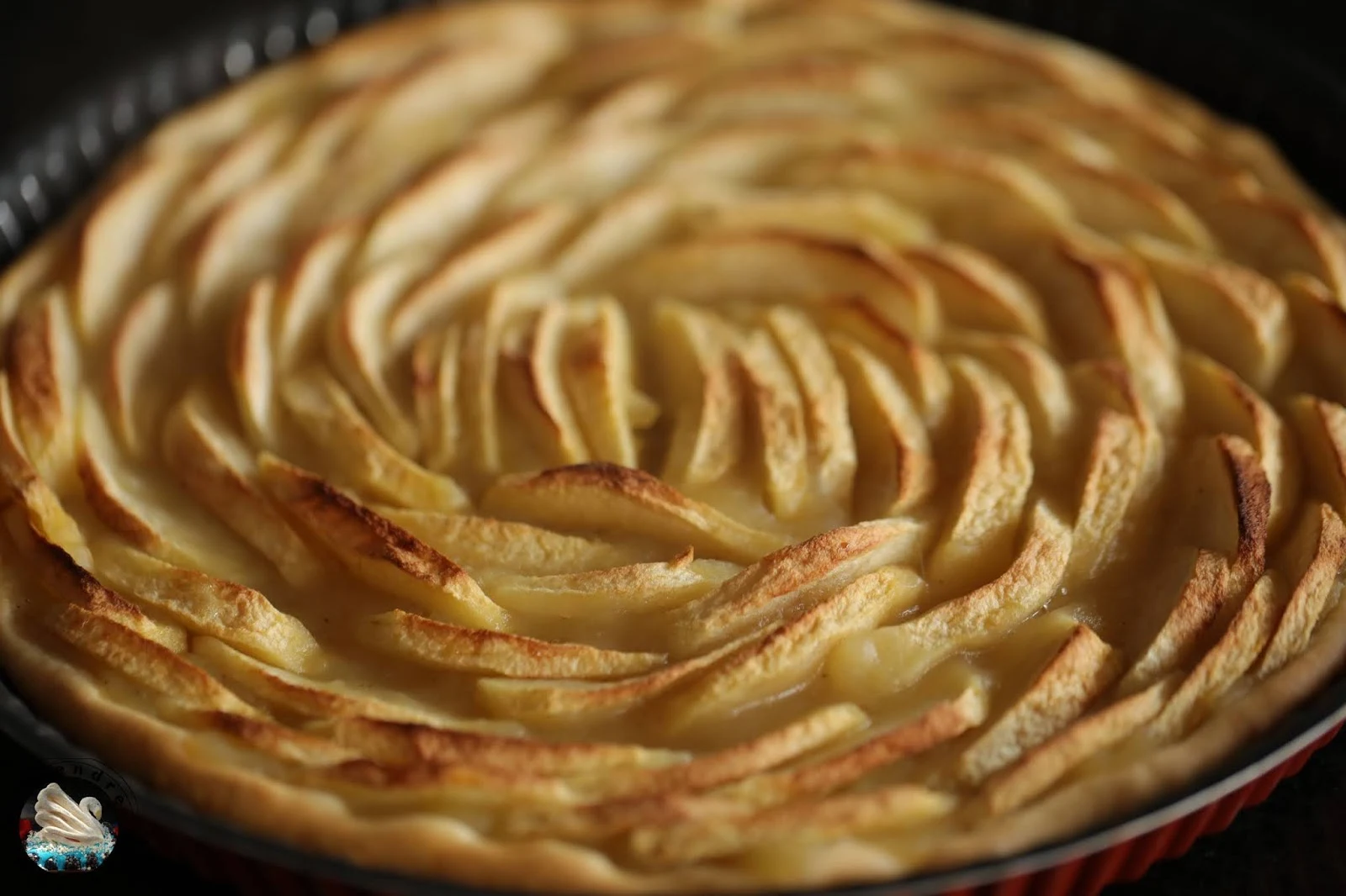 Tarte pommes cardamome sans sucre