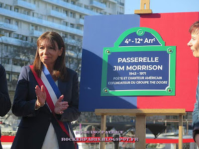 Inauguration Passerelle Jim Morrison, Paris, 11 Avril 2025