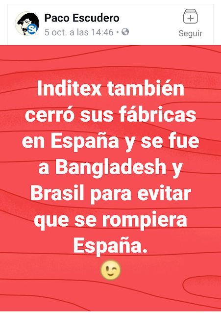 Paco Escudero, Inditex, fábricas en España, Bangladesh, Brasil, evitar que se rompiera España