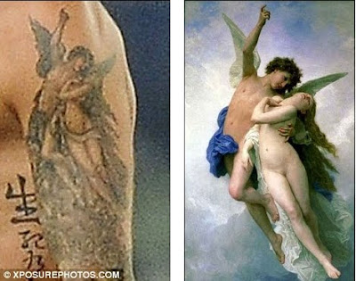 david beckham tattoos. david beckhams tattoo.