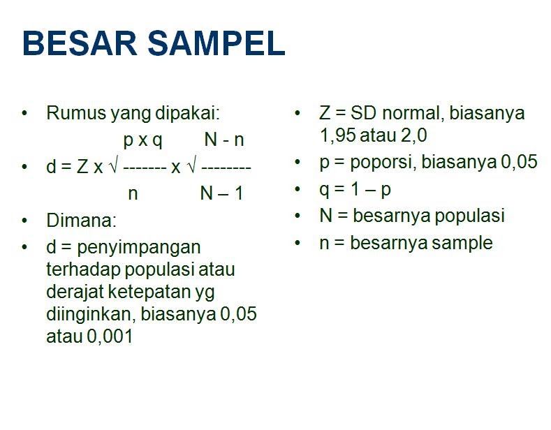 EKONOMI: Data dan Teknik Pengambilan Sampel