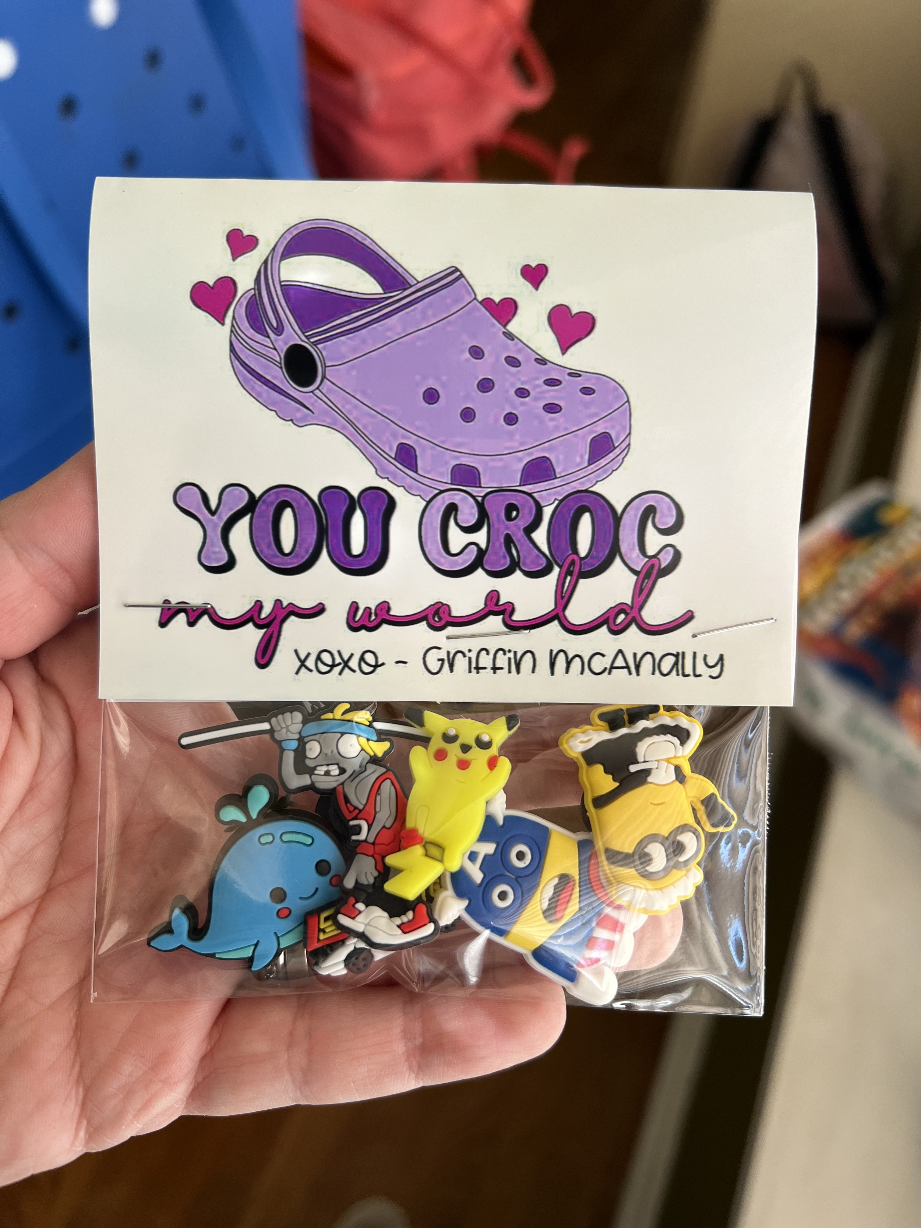 valentine's croc jibbitz — bunny eno