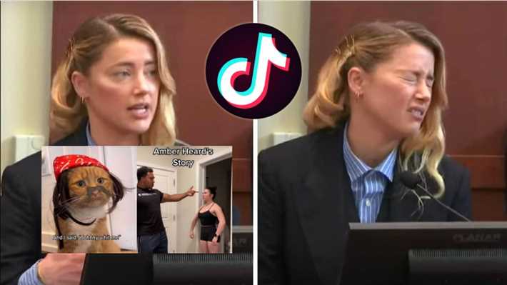 Amber Heard's testimony in the Johnny Depp case turns into a challenge on "Tik Tok"