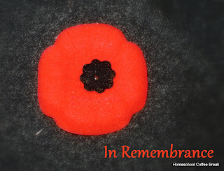 Homeschool Highlights - Week Ten: Remembrance Day on Homeschool Coffee Break @ kympossibleblog.blogspot.com