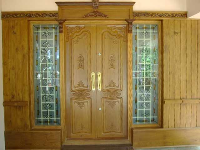 Wood Design Ideas: Latest Kerala Model Wooden Double Doors designs ...