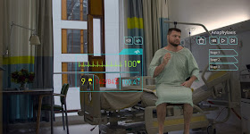 A holographic-simulated patient.