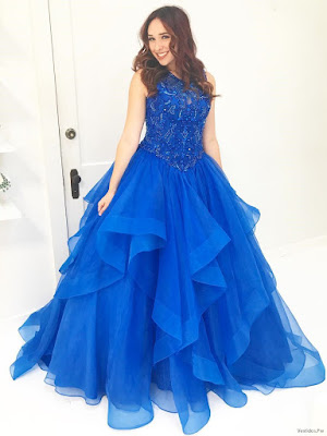 Vestidos de 15 Azul 