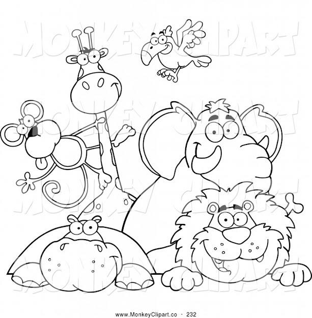  Simple Zoo Animal Coloring Pages Cute Zoo Animal Coloring Pages Simple Animal  Coloring Pages 