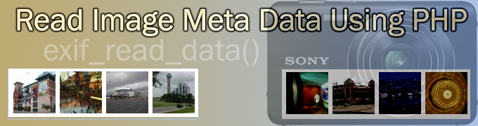 Read image meta data using php exif function