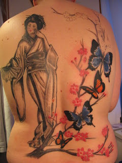 Amazing Japanese Tattoos Especially Geisha Tattoo Designs With Image Male Back Piece Japanese Geisha Tattoo Picture 7