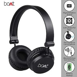 Boat Rockerz 400 On-Ear Bluetooth Headphones