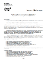 Front page of the Intel annual report 2016