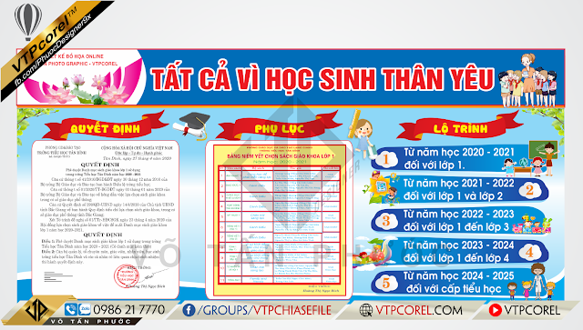 Tất cả vì học sinh thân yêu - Trang trí mầm non