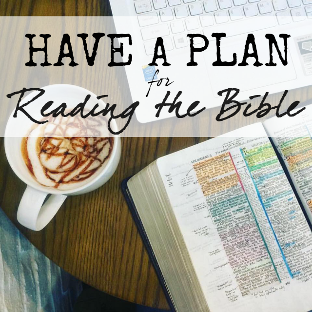 have a plan for reading the bible tips