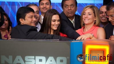 Preity Zinta Rings Opening Bell