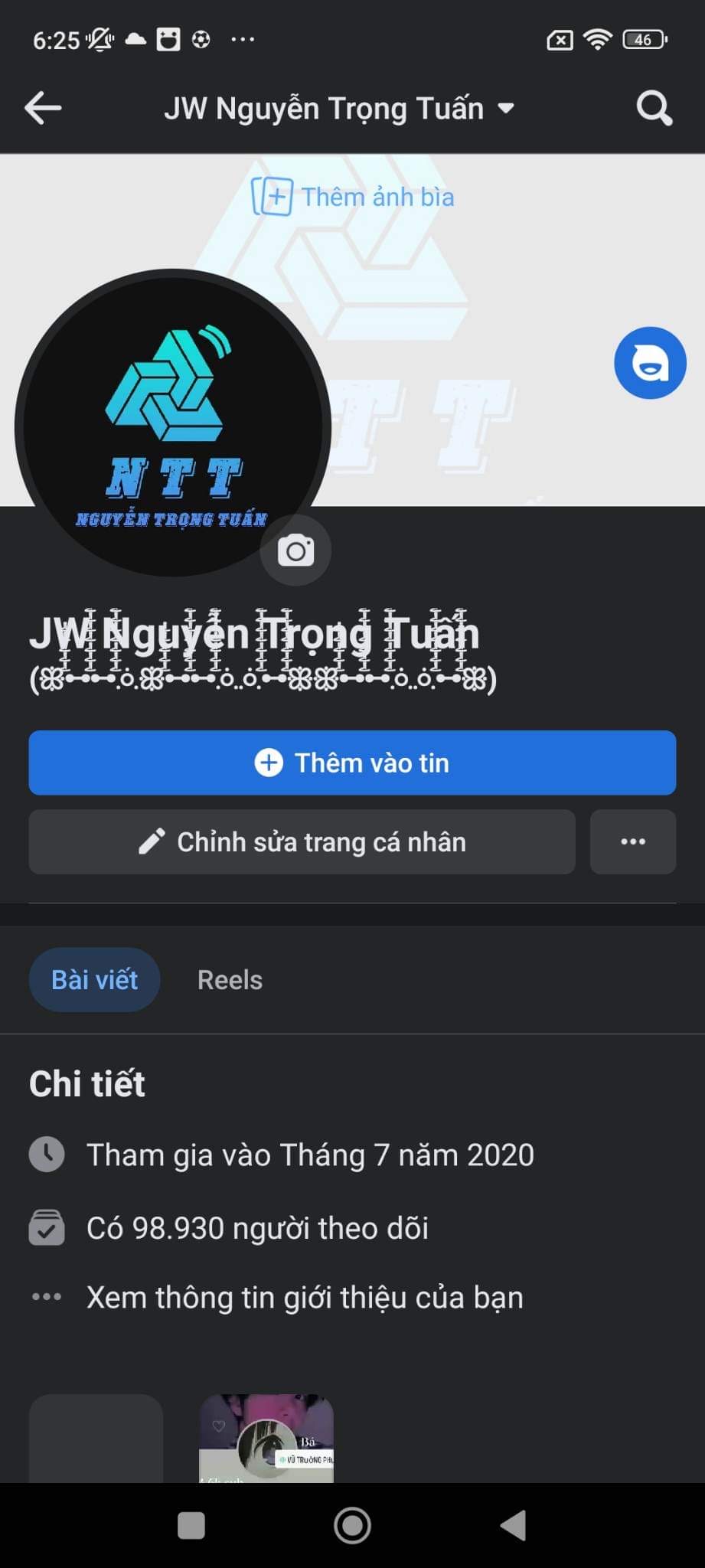 Nguyễn Trọng Tuấn - Chàng Trai Trẻ 2007 Đến Từ Nghệ An , đầy tham vọng trên con Đường Support Facebook