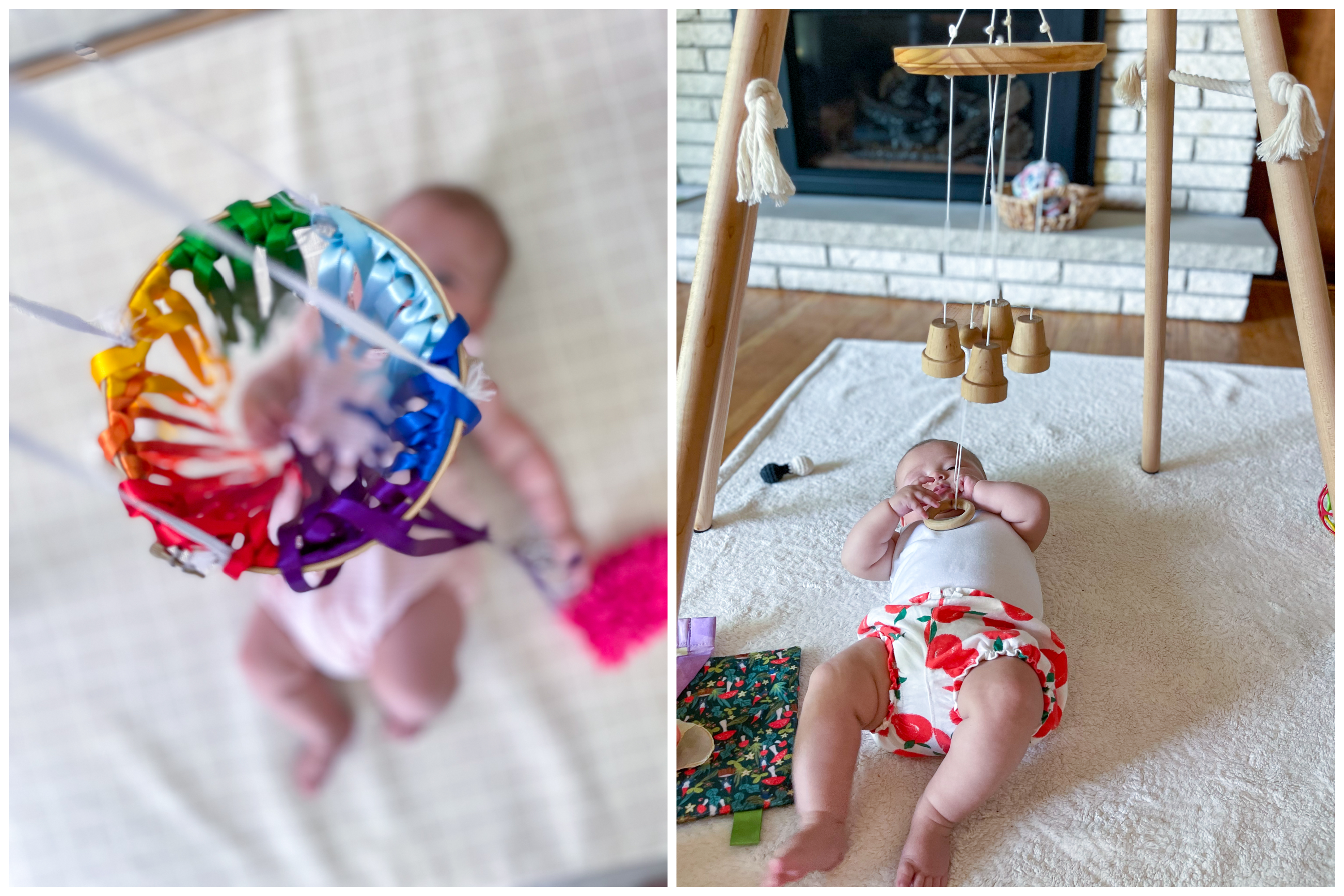 Two Montessori Baby Mobiles to Love at 4-Months-Old