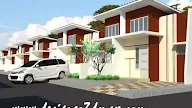Design Rumah Berderet Type 36 Gabung Atap 2 Lantai