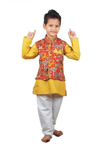 Boys kalamkari overcoat