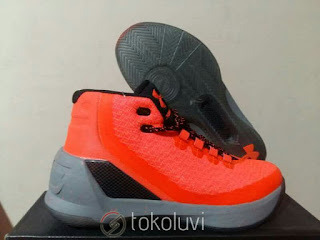 Under Armour Curry 3 human torch orange Sepatu Basket Premium, harga under armour curry 3 , curry 3 dub nation, ander armor, replika, premium, import