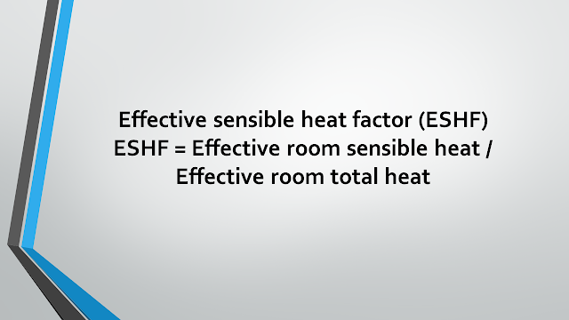 Effective sensible heat factor (ESHF)