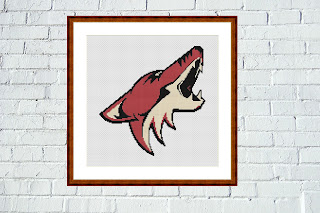 Arizona Coyotes Logo Cross Stitch Pattern