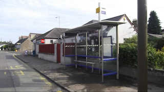 Relocated bus shelter on Balgillo Road, Broughty Ferry