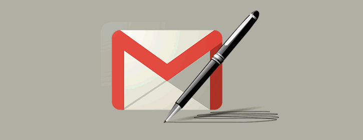 Assinatura no Gmail só aceita texto simples