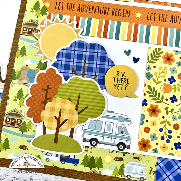 Great Outdoors 12x12 Scrapbook Page for fall pictures