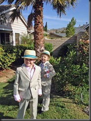 boys dressed up