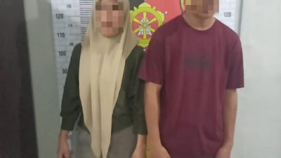 Nekat Belanja Dengan Uang Palsu Dua Sejoli Diamankan di Polsek Kota Kisaran.