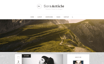 Sora Article Blogger Template