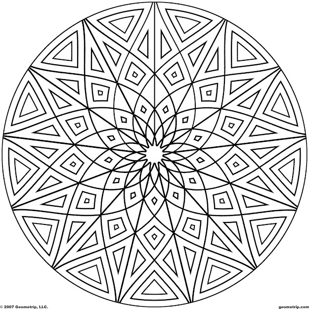 Cool Geometric Designs Coloring Page For Free  Circles Page  Of 