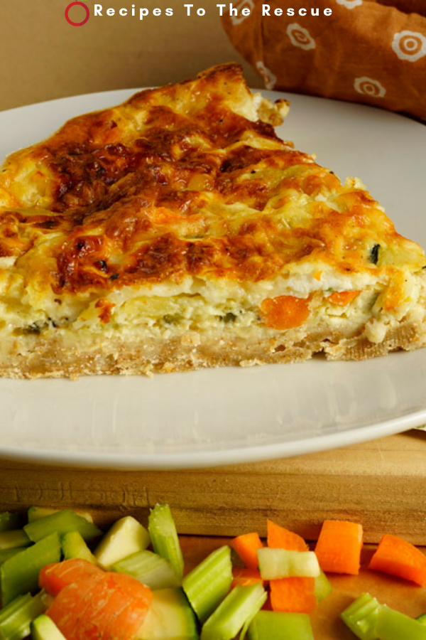 Quiche with vegetables