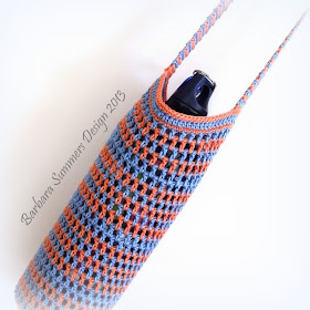 how to crochet, water bottle carrier, free crochet patterns, sling bag,