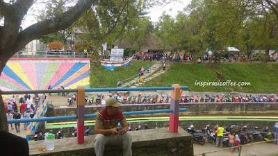 wisata Dam Jati di hari minggu